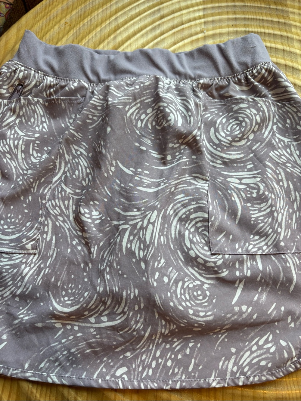 Aspen Lavender Patterned Skirt with build in shorts